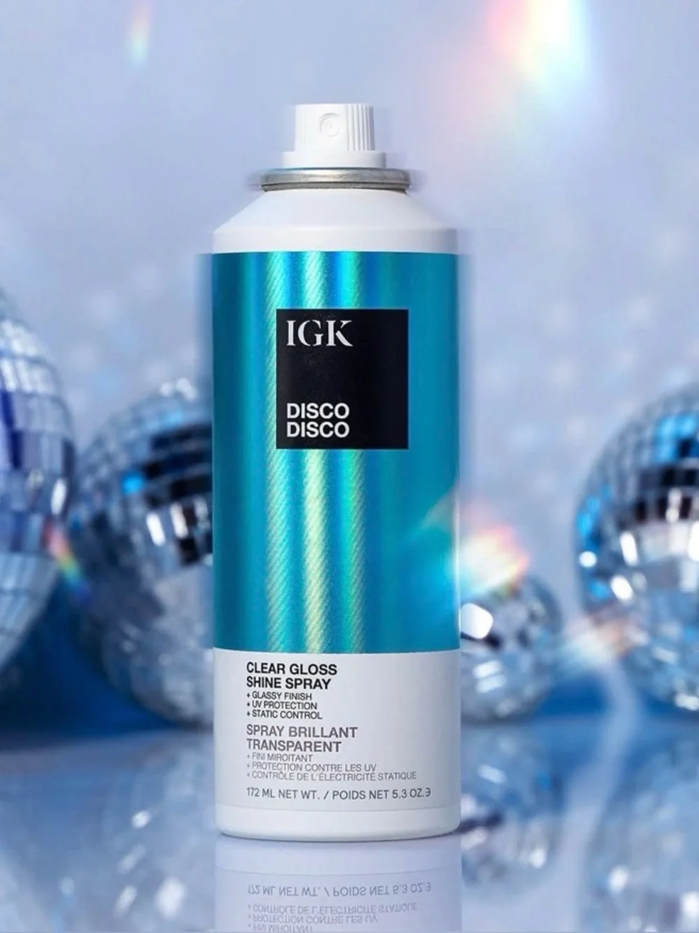 GK Disco Disco Clear Gloss Shine Spray - Metallic Blue